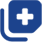 A blue and black image of a cross